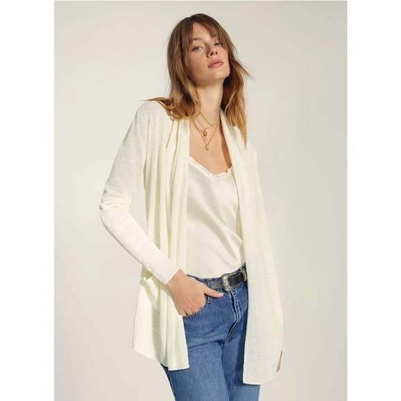 Aritzia Sweaters - Wilfred | Flaubert Cardigan Sweater Cream White Size Small Aritzia